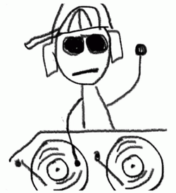 Doodle Thats Hip Hop Disk Jockey GIF