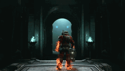 Doom Slayer Burning Praetor Suit GIF