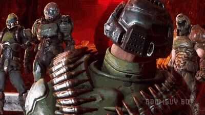 Doomguy Bot Video Game GIF