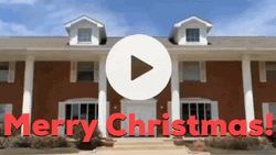 Door Opening Mansion Merry Christmas GIF