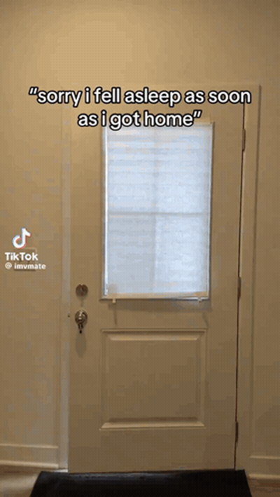 Door Saying Sorry I Fell Asleep GIF