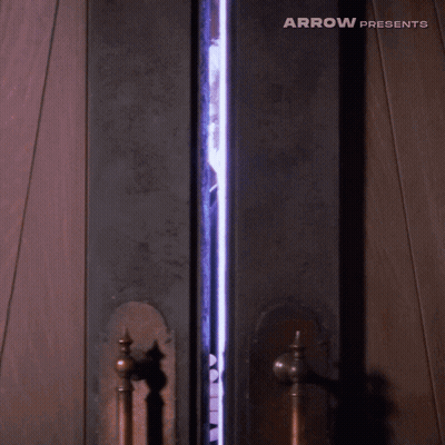 Door With Arrow Presents GIF
