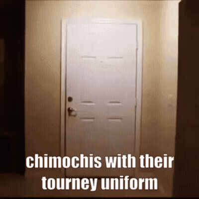 Door With Chimochis Tourney Uniform GIF