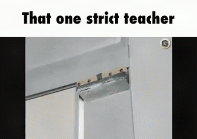 Door With That One Strict Teacher GIF