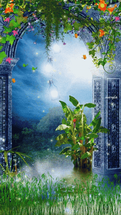 Doorway To Garden GIF