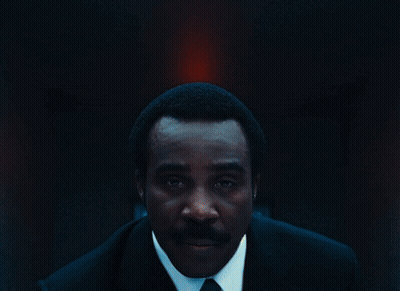 Doorway With Red Light Above GIF