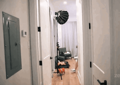 Doorway With Word Ze GIF