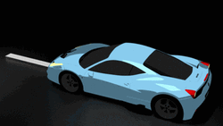 Dope Anime Sports Car Ferrari  GIF