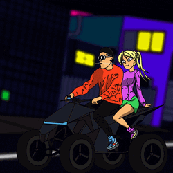 Dope Cartoon Driving Elon Musk Animation GIF