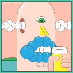 Dope Cartoon Facial Visual Representation GIF