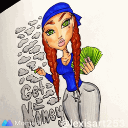 Dope Cartoon Money Chaser GIF