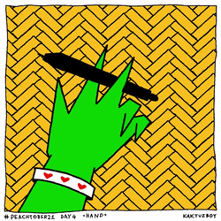 Dope Cartoon Pen Finger Spinning  GIF