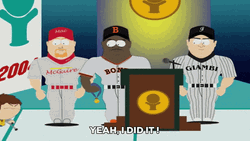 Dope Cartoon Southpark Winning Baseball GIF