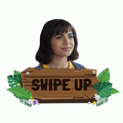 Dora Give Sweet Smile At Swiper GIF