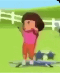 Dora Is Dancing In The Farm GIF