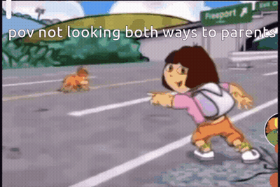Dora The Explorer Pointing At Dog GIF