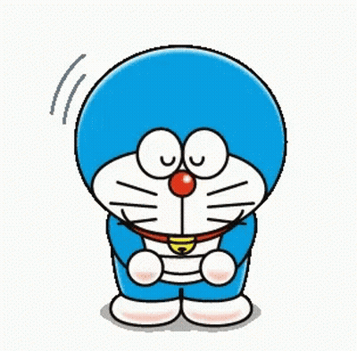 Doraemon,. Excited Hooray Sticker. GIF