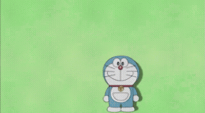 Doraemon Holding Sign Saying I Am Banned GIF