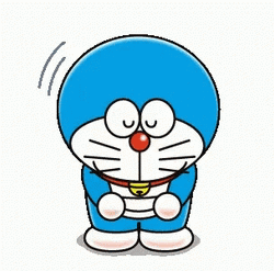 Doraemon Hooray Bow GIF