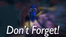 Dory Don't Forget GIF