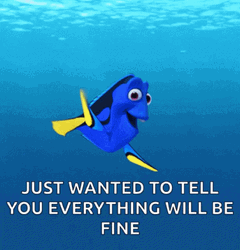 Dory Waving Stay Strong  GIF