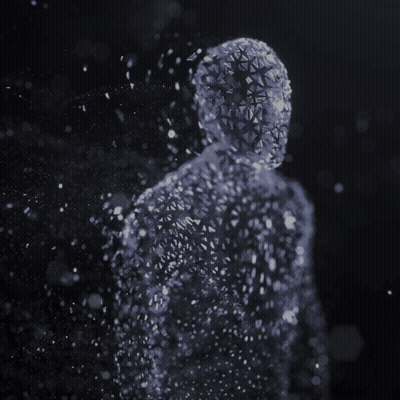 Dot Man Advertisement For Self Identity Attestation GIF