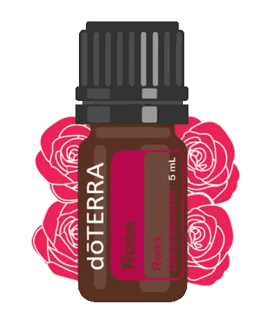 DōTERRA Rose Essential Oil Bottle Sticker