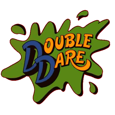 Double Dare Logo With Green Splash Sticker