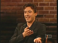 Double Finger Snap Robert Downey Jr GIF