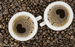 Double Heart Cafe Art GIF