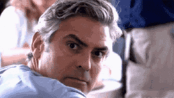 Double Take George Clooney Intense GIF