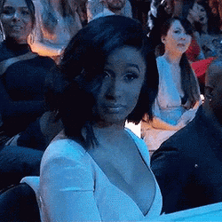 Double Take Wow Surprised Cardi B GIF