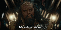 Doubtful Klingon Kurn Star Trek  GIF