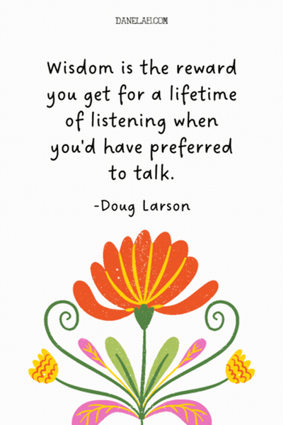 Doug Larson Quote Colorful Flower GIF