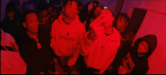 Dougie B Rapping In Red Place GIF