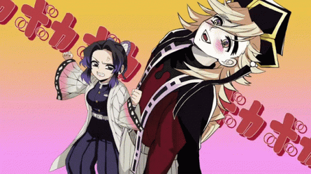 Douma And Shinobu Fighting GIF