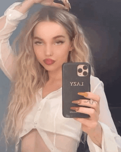 Dove Cameron Mirror Shot GIF