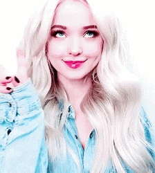 Dove Cameron Peace Sign And Look Up Pose GIF