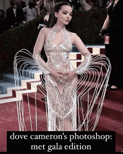 Dove Cameron Photoshop Met Gala