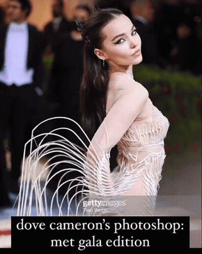 Dove Cameron Photoshop Met Gala Edition