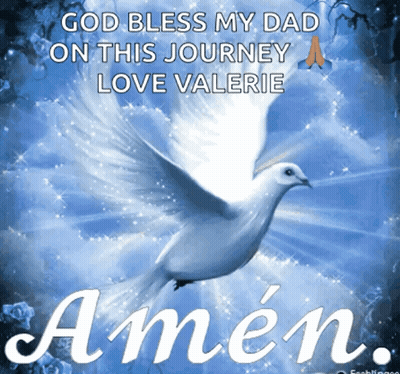 Dove With Amen Words GIF