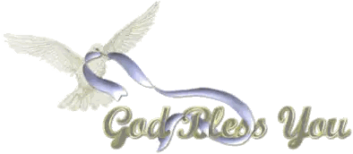 Dove With God Bless You Sticker