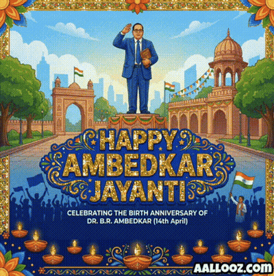 Dr. B.R. Ambedkar Birth Anniversary April 14 GIF