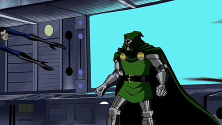 Dr Doom Electrocuting Mr. Fantastic GIF