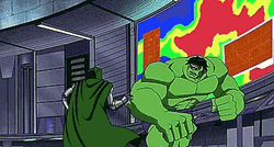 Dr Doom Versus Hulk GIF