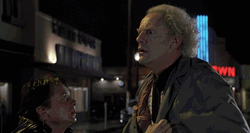 Dr. Emett Brown Explaining Back To The Future GIF