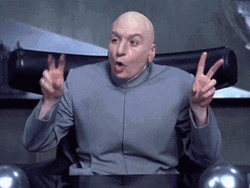 Dr. Evil Air Quotes GIF