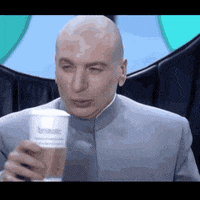 Dr. Evil Creamy Foam On Nose GIF