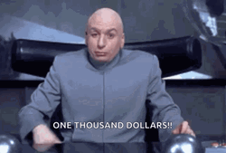 Dr Evil One Million And One Thousand Dollars GIF