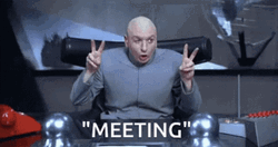 Dr Evil One Million Dollars Meeting GIF